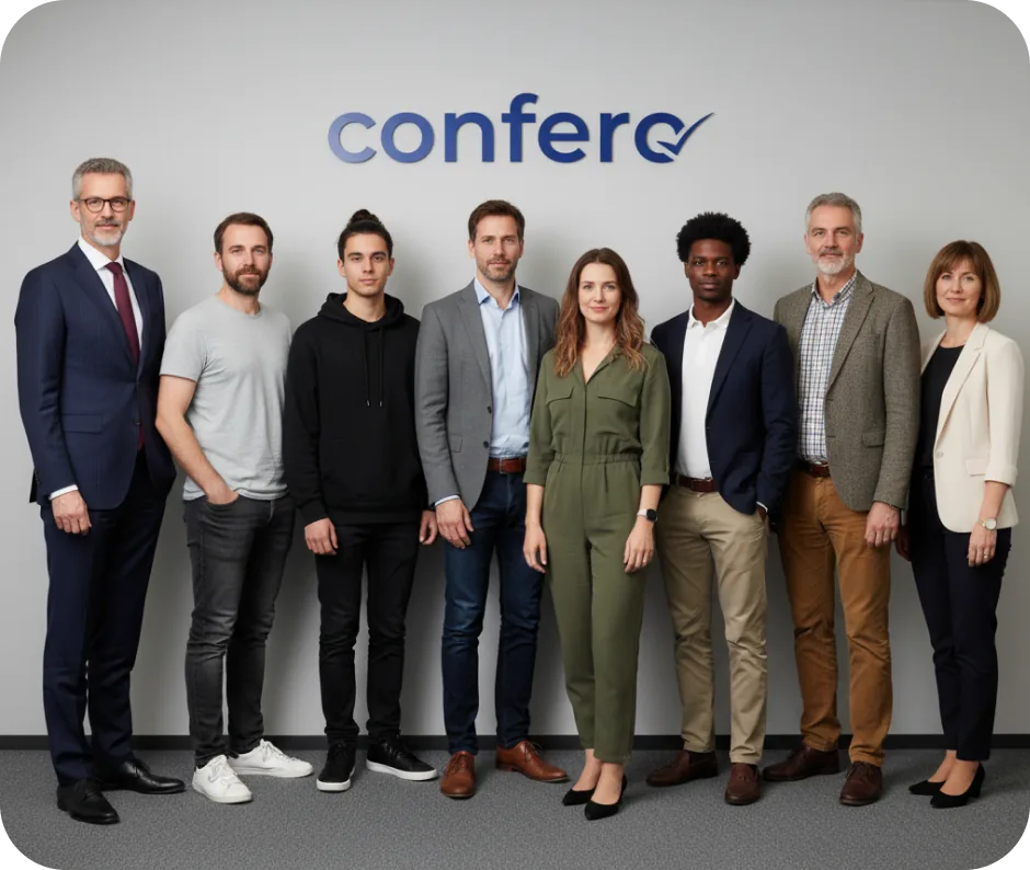 L’équipe Confero réunie
